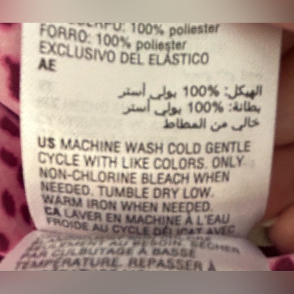 NWOT INC International Concepts Pink Leopard On/Off Shoulder Peplum Blouse Sz M - Picture 8 of 10